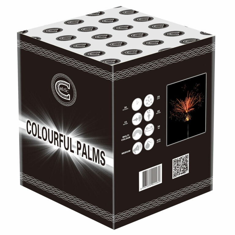 colourful palms by celtic fireworks, available at paul's fireworks