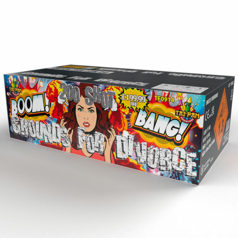grounds for divorce by tia pan fireworks, available at Paul's Fireworks