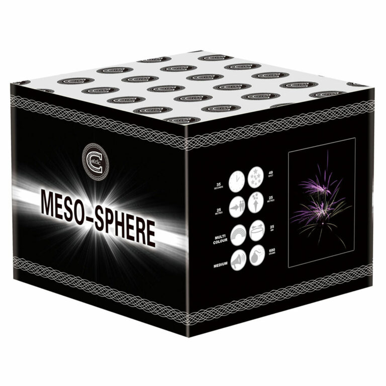 meso sphere by celtic fireworks, available at Paul's fireworks
