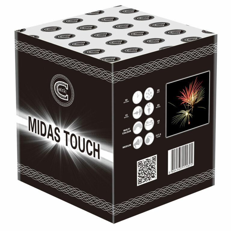 midas touch by celtic fireworks, available at Paul's fireworks