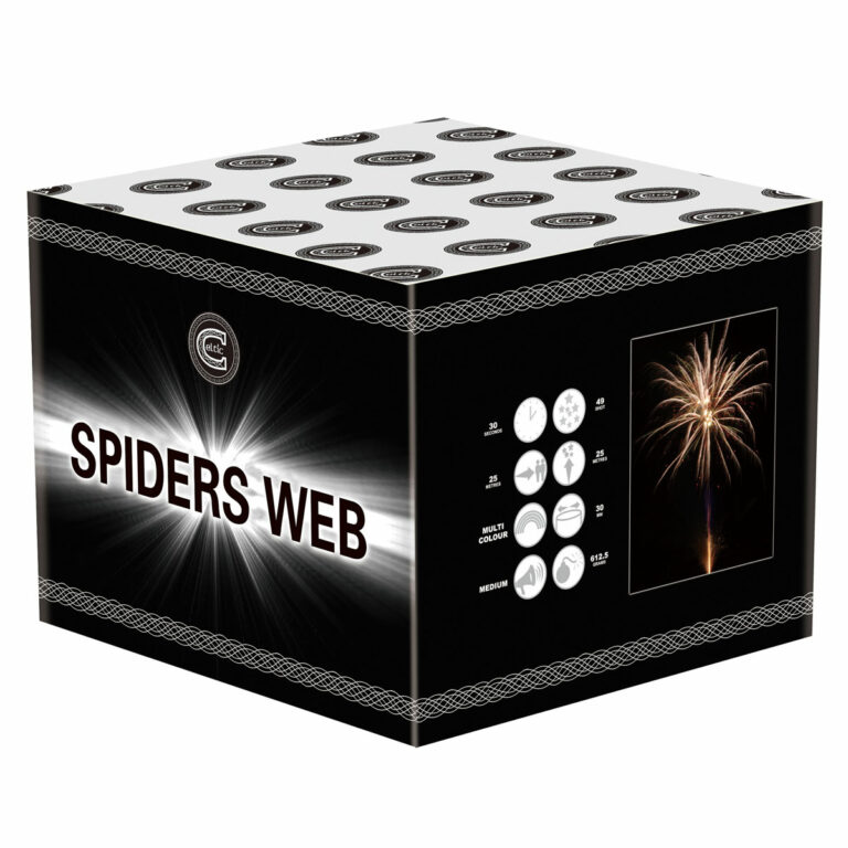 spiders web by celtic fireworks, available at Paul's fireworks
