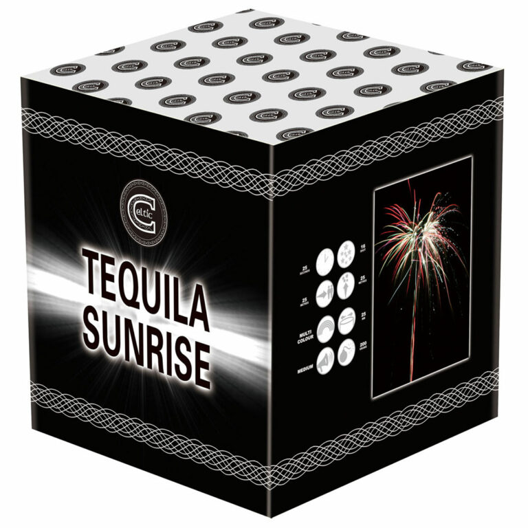 tequila sunrise by celtic fireworks, available at Paul's Fireworks