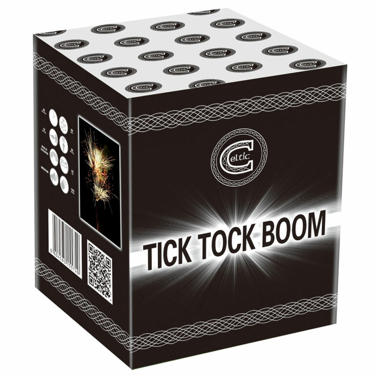 tick tock boom by celtic fireworks, available at Paul's Fireworks